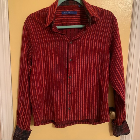 Georg Roth Red Button Down Shirt - Picture 1 of 6